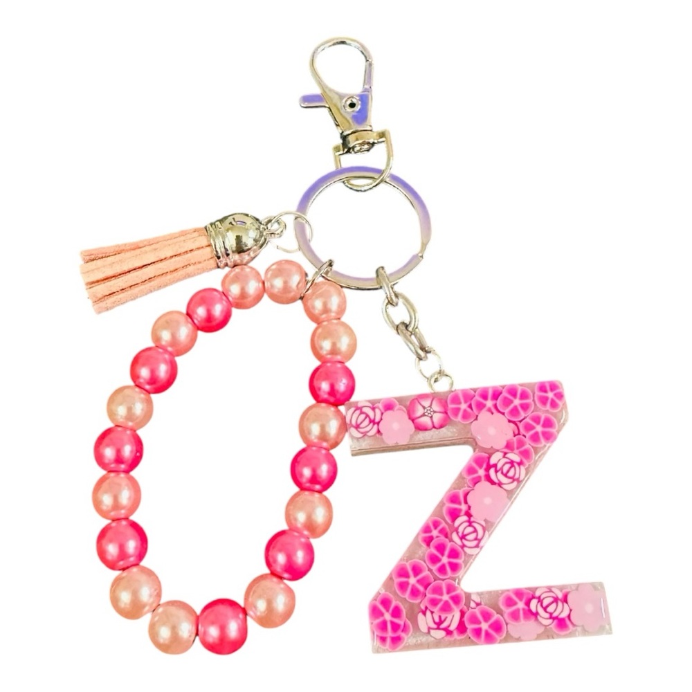 ❤️‍🔥pink flowers Keychain Charm